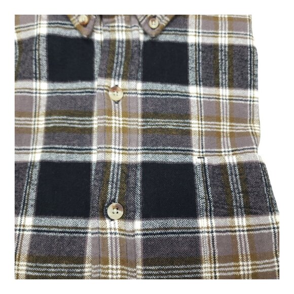 Red Head Mens Plaid Flannel Shirt 3XL Black & Brown Long Sleeve Button-Down Cott - Picture 7 of 9